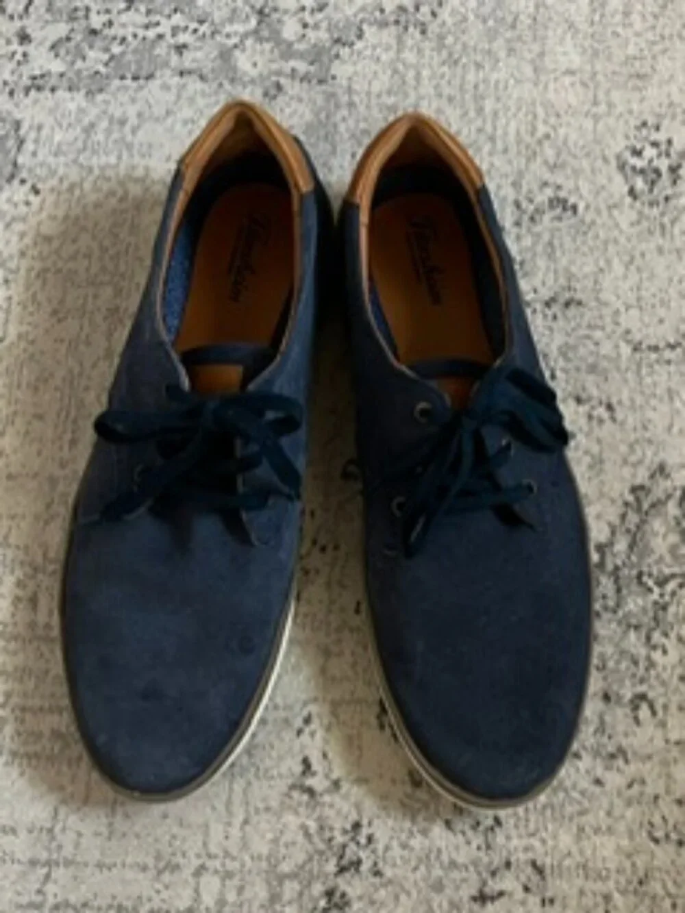 🧡3/$15 Florsheim Blue Suede Casual Oxford Shoes Men's 13M